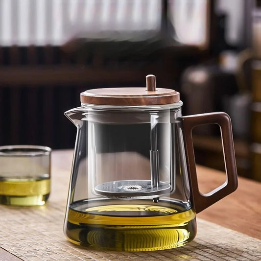 Transparent water separation teapot