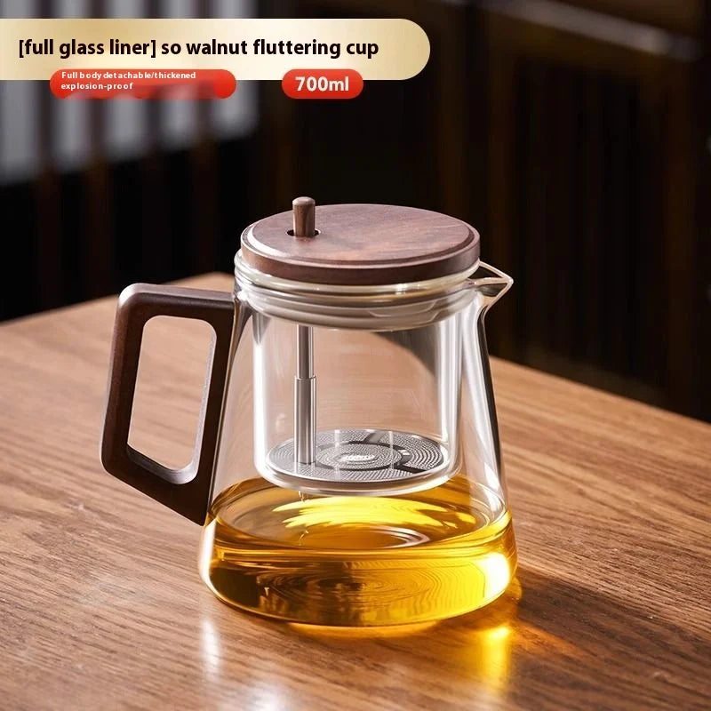 Transparent water separation teapot