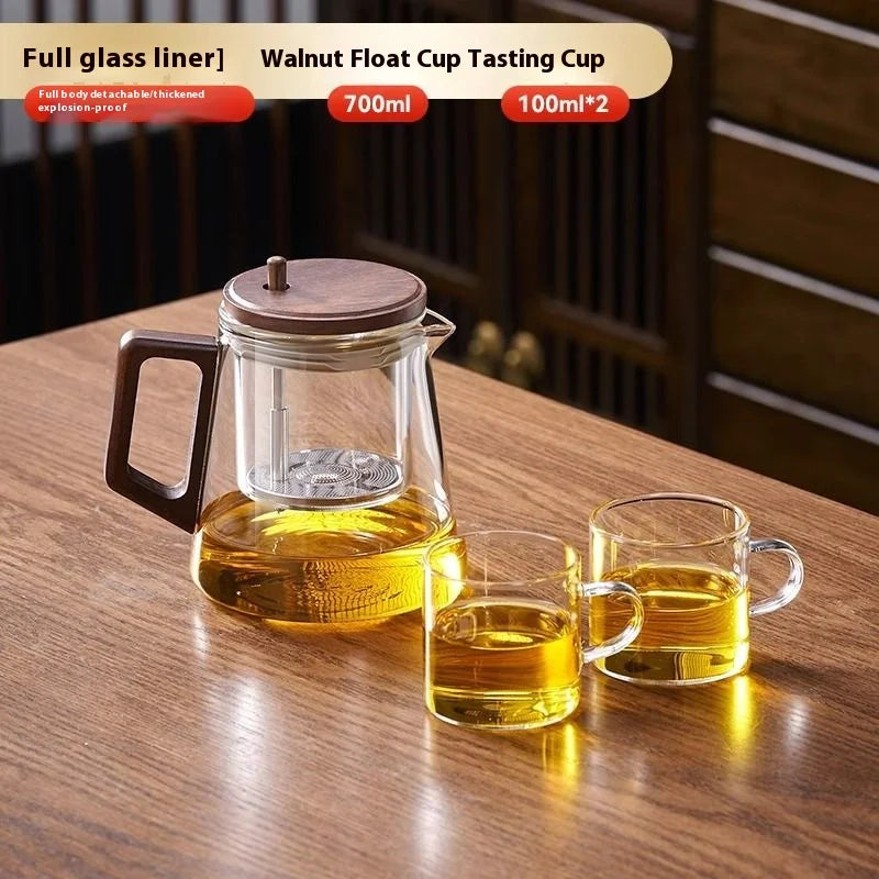 Transparent water separation teapot