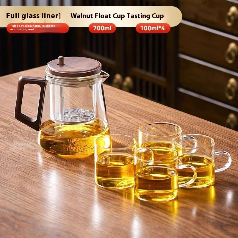 Transparent water separation teapot