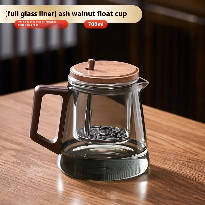 Transparent water separation teapot